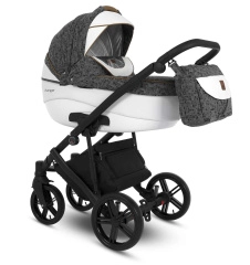 Коляска Camarelo Avenger 2 в 1серый жаккард/белая экокожа