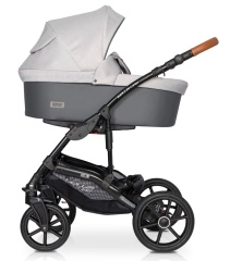 Коляска 3 в 1 Riko Basic Bella Life 01 Grey Fox серый