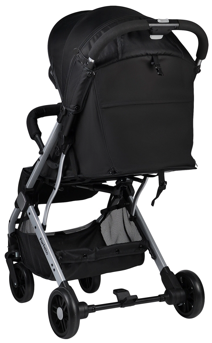 Коляска детская прогулочная Farfello Comfy Go (Black Черный (серебро) CG-35)