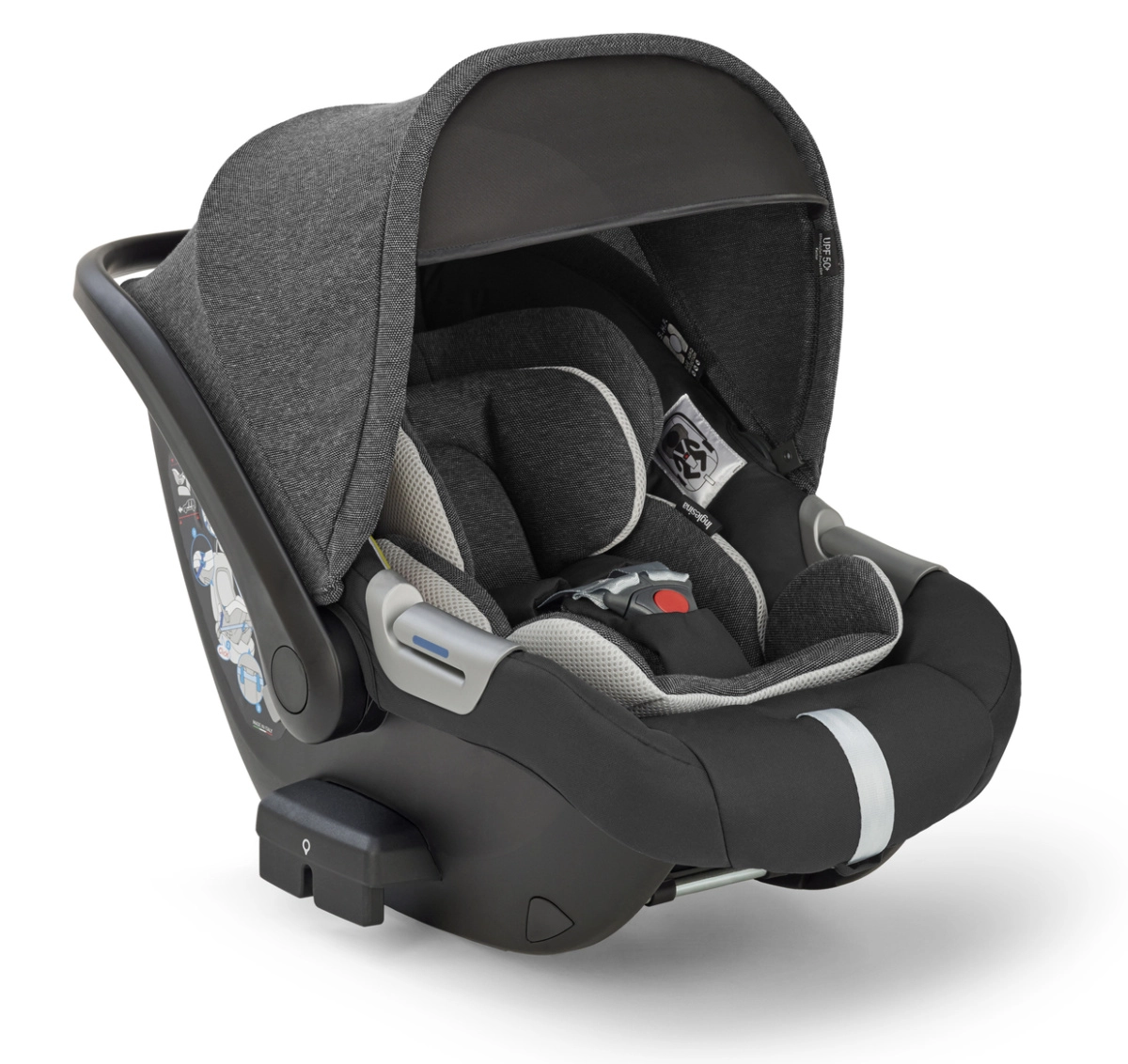 Коляска 3 в 1 Inglesina Electa с подставкой под люльку Stand Up, Upper Black