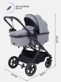 Коляска-трансформер 3 в 1 Mowbaby Jasper Grey