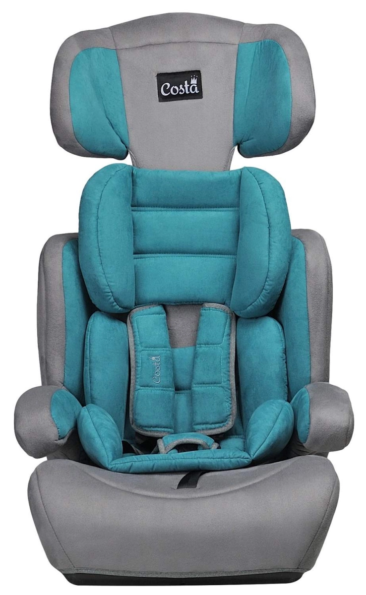 Автокресло детское Farfello CS-003 Изумрудно-зеленый/Emerald green велюр, YB702AEG