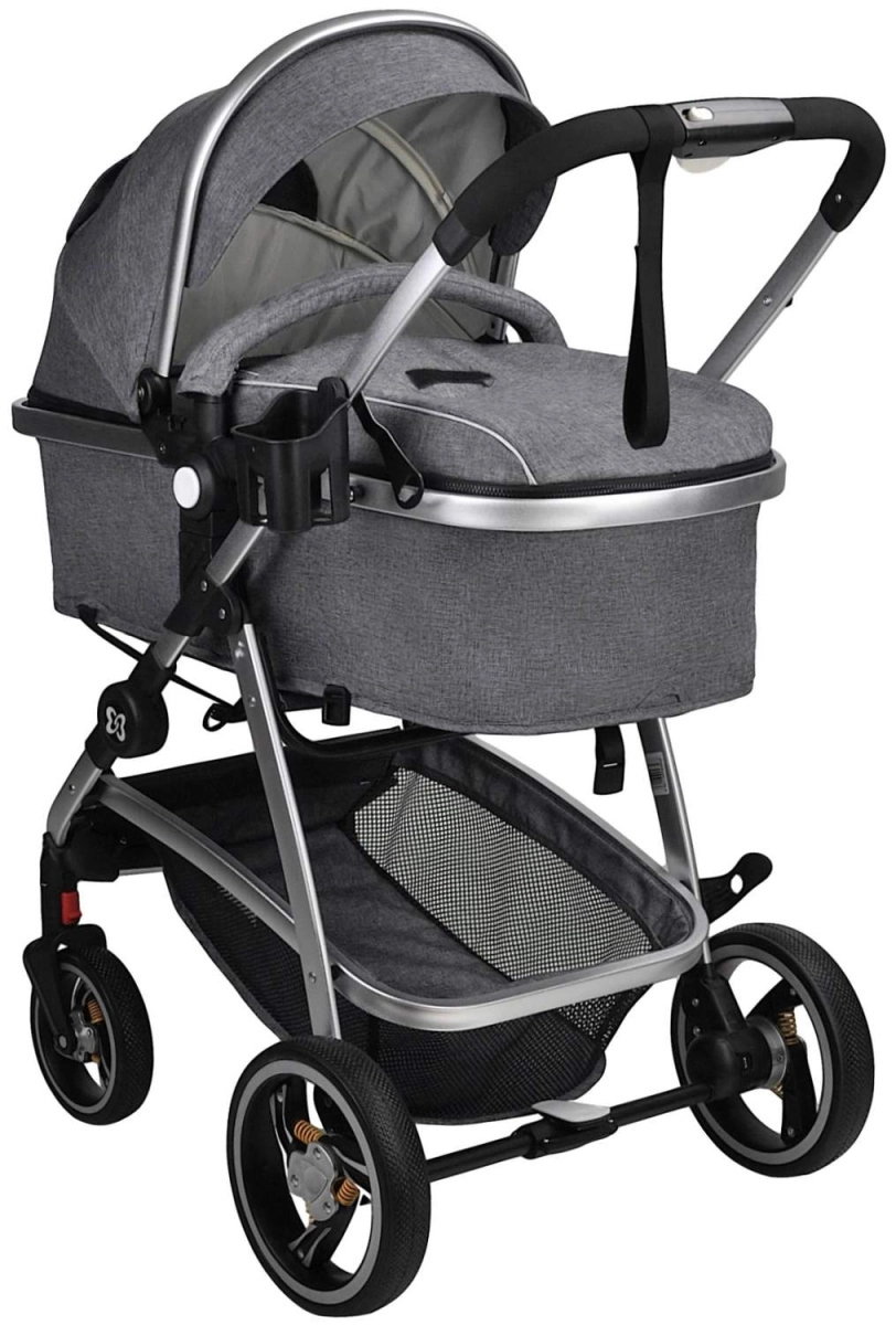 Коляска трансформер Farfello Pristina (Серый PS-11)