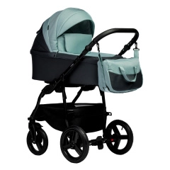 Коляска 2 в 1 Indigo Impulse Eco, Ie 07 (Серый + Шалфей)